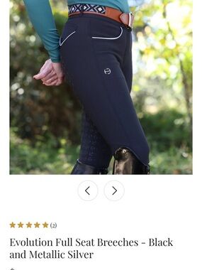 Halter Ego Evolution Full Seat Breeches Leggings - Black